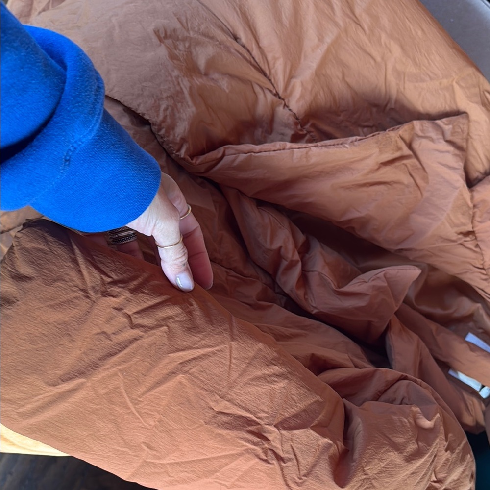 Rust Orange Puffer Jacket - Picture 5 of 5